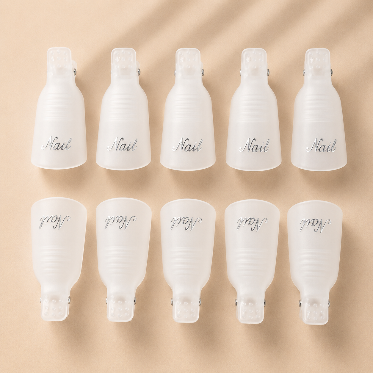 Nail Clips Blanco/Transparente
