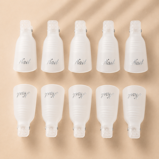 Nail Clips Blanco/Transparente