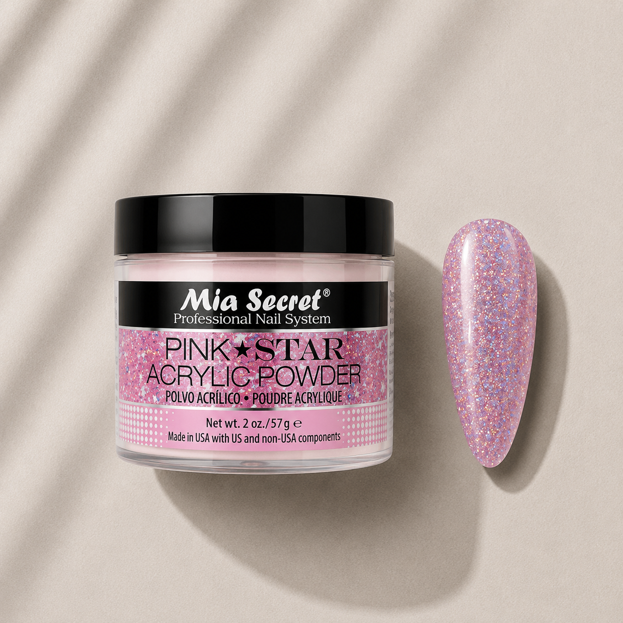 Pink Star Acrylic Powder